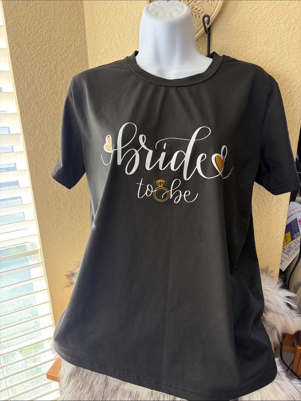 Bride to Be Graphic Tee - Black